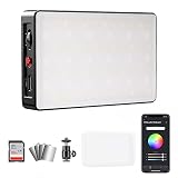 Pixel Liber RGB Videoleuchte mit APP-Steuerung, 0-765° Vollfarbe 2500K-8500K Dimmable Videolicht, Magnetic Adsorption Design, Kamera Licht für DSLR Kamera YouTube Fotografie Videografie
