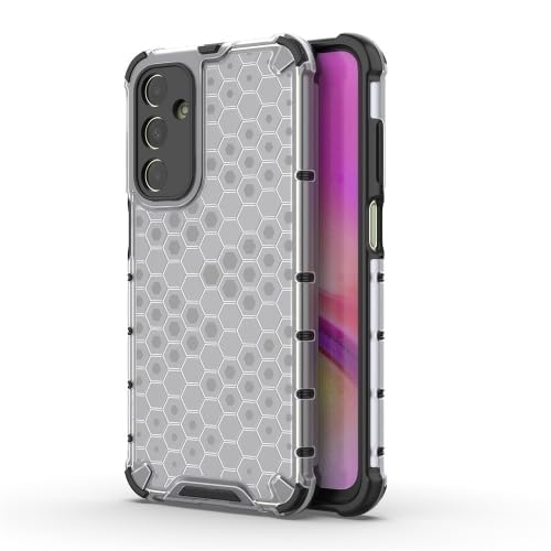 Image of Lustree TPU Honey Comb Armor Shock Proof Back Cover for for Samsung Galaxy A25 5G (Transparent)