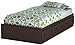 South Shore Summer Breeze Collection Twin Bed with Storage - Platform Bed with 3 Drawers - Chocolate
