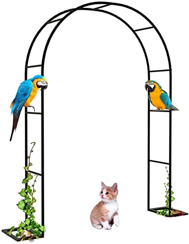 Arche de jardin en acier traité avec treillis métallique haute résistance - 8