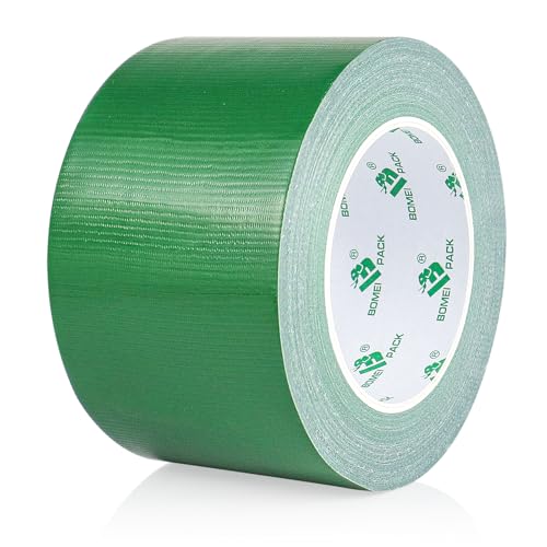 Image of BOMEI PACK 3 Inch Green Duct Tape Waterproof,Heavy Duty,3 Inch x 35 Yards,9 Mil Industrial Grade Yellow Duct,No Residue,Strong,Flexible and All Weather,Professional for Indoor & Outdoor Use