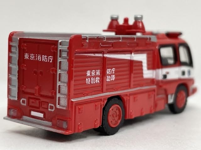 希少アサヒ玩具ISUZU 消防車F-130 赤 箱付き