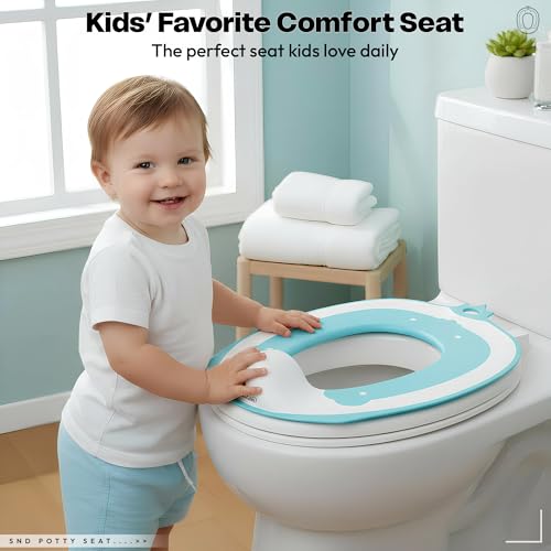 Image of StarAndDaisy Potty Seat /Chair for Kids 1-5 Years / 3-In-1 Baby Toilet Training Seat with Anti-Skip Pads, Removable Potty Pot, Potty Training Seat for Baby & Kids (Star Blue)