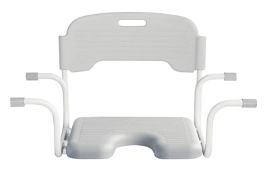 Russka - Asiento para bañera con respaldo ajustable de aprox. 76,5 cm hasta 90 cm, soporta hasta 120 kg