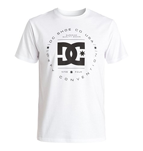 DC Men's Rebuilt Short Sleeve T-Shirt, White, Medium