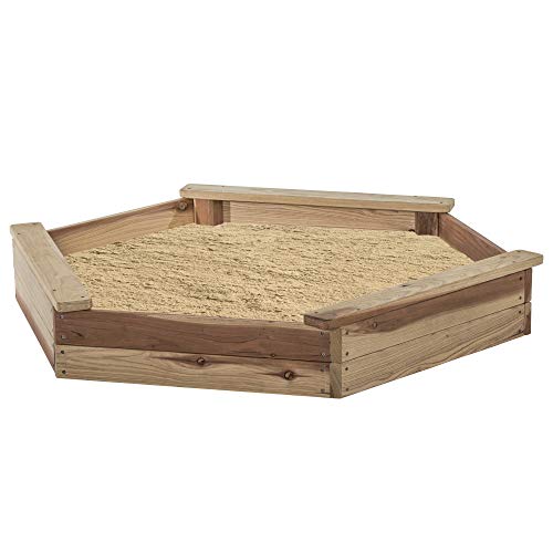 Jack & June Hexagonal Redwood Sand Box Playset