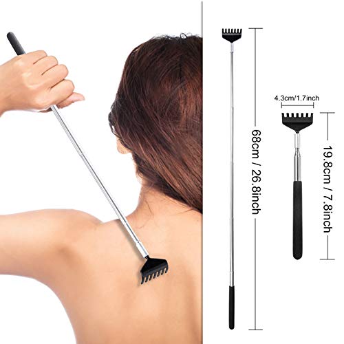 Kit-de-Masajeador-de-Cabeza-y-Espalda-Arana-de-Masaje-para-la-Cabeza-Perfecta-ideal-para-Relax-y-Alivio-Terapeutico-del-Estres-con-Anillo-de-Masaje-de-Dedos-Negro