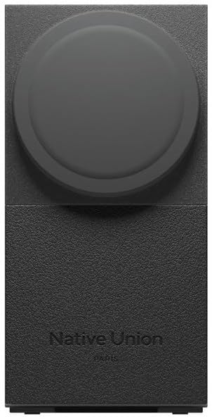 Chargeur magnétique sans Fil 2 en 1 Native Union Rise Noir