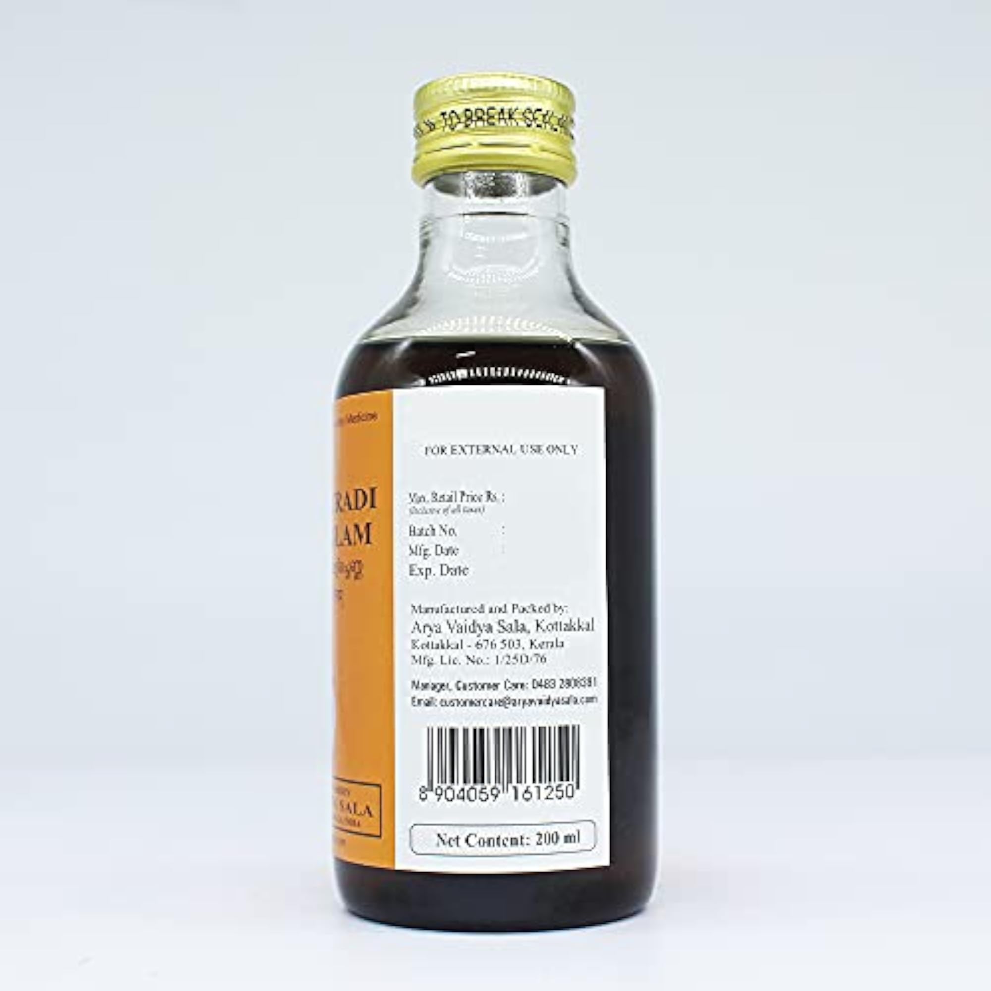 Venupatradi Kera Tailam Herbal Oil, 200ml Pack