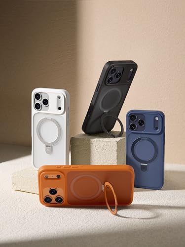 Image of CASEKOO Ultra-Magnetic Stand for iPhone 17 Pro Max Case, Shockproof, Orange