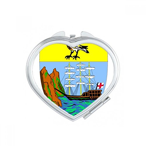 Miroir de poche mignon motif Saint Barthélemy, une idée cadeau originale