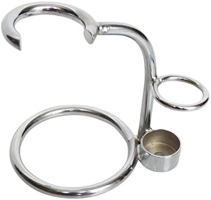 Fine Mr Classic Shave Stand, Stainless Steel Holder for Shaving Brushes and Razors, Bathroom Countertop Accessories for Men