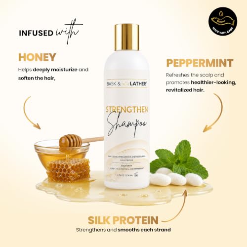 Image of BASK & LATHER Strengthen Regrowing Hair (8 Fl Oz)
