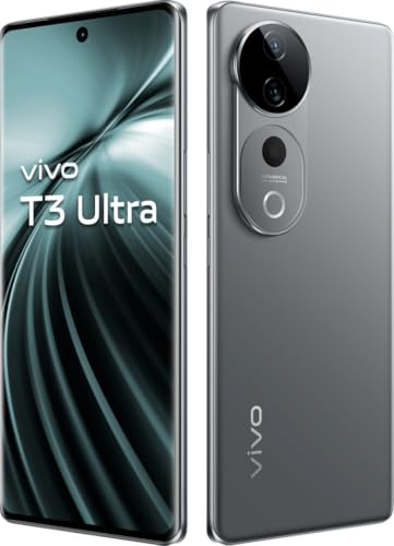 Image of vivo T3 Ultra 5G (Lunar Gray, 8GB RAM+ 256GB Storage) MediaTek Dimensity 9200+ Processor | AMOLED Display | Dual SIM | 5500mAh Battery