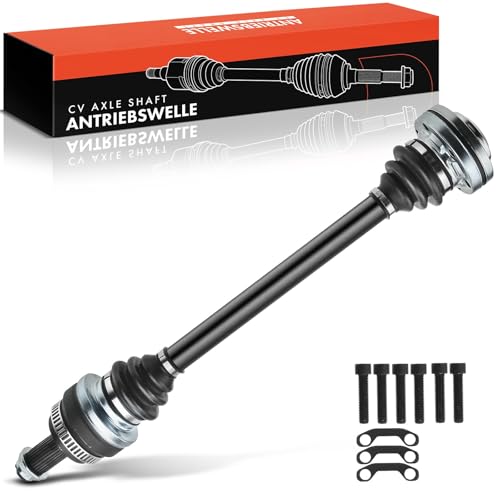 Frankberg Arbre de Transmission avec bague ABS Essieu Arrière Gauche Compatible avec X3 E83 2.0-3.0 xDrive18d-xDrive35d 2.0L-3.0L 2003-2011 Remplacer# 33217540115