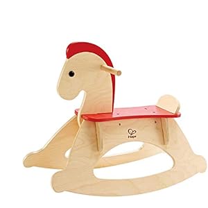 Hape Rock And Ride Rocking Horse | Wooden Kids Rocking Horse, Balanced Ride On Pony with Adjustable Backrest And…