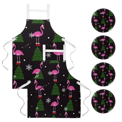 Tablier de cuisine anti-taches pour nettoyage de la maison et pâtisserie lot