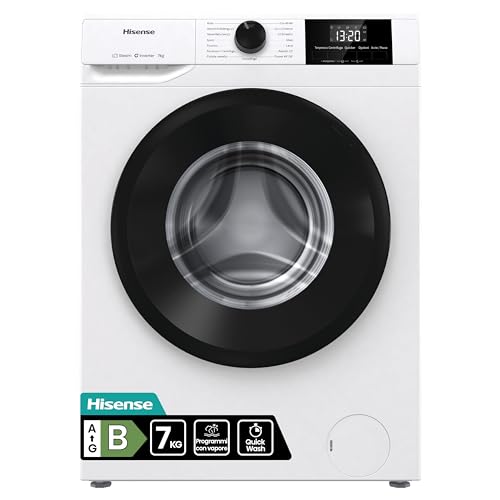 Hisense WF1G7021BW Lavatrice Slim a Carica Frontale 7 kg, 1200...