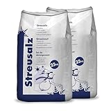 Hamann Streusalz 50 kg (2 x 25 kg) - Langzeitwirkung bei dickeren Eis & Schneeschichten