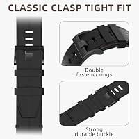 Leder Armband Kompatibel mit Garmin Fenix 8 51mm/Fenix 7X/7X Pro/6X/6X Pro/5X Plus/5X/ Fenix 3/3 HR 26mm Ersatzarmband QuickFit für Descent MK1/Mk2/ Mk2S、Enduro/Enduro 2 – Ansicht 3