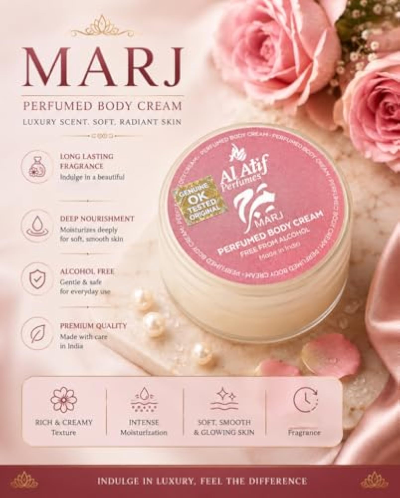 Body Perfumed Cream for Men and Women