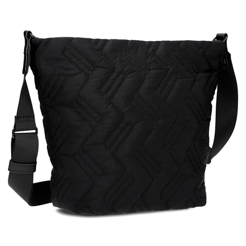 Bolso bandolera acolchado para mujer resistente al agua con correa de hombro