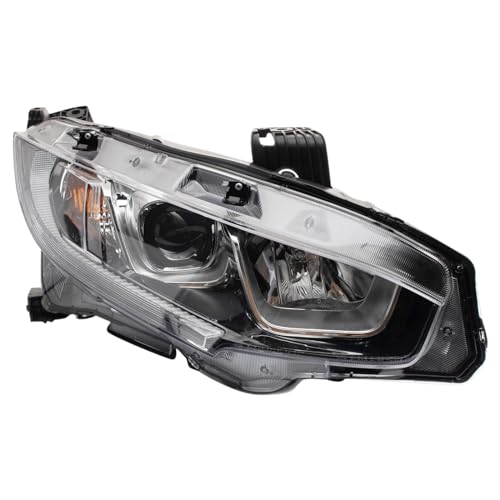 Image of TRQ Passenger Side Headlight Assembly Halogen Composite for 2016-2020 Honda Civic