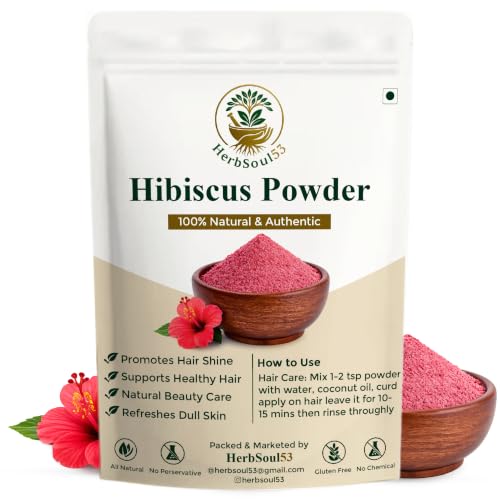 Image of Pure Hibiscus Powder for Hair & Face Pack |Gudhal Powder (100gm)