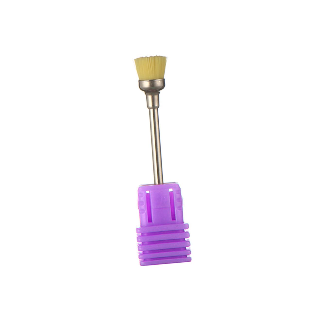 Healeved 15pezzi Spazzole Per Punte Unghie Professionali Per Manicure e Pedicure Rosa e Giallo Per La Rimozione Della e La Punte Per Trapano Unghie