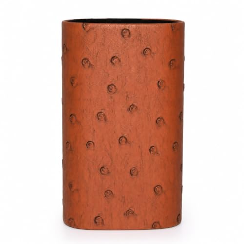 Image of Calabria Desktop Eye Glasses Holder Soft Lining Weighted Base Eyeglasses Stand Case Desks Nightstands PU Leather Mens Womens