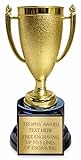 Custom Trophy Award Cup Engraved Plate with Personalized Engraving 7.5