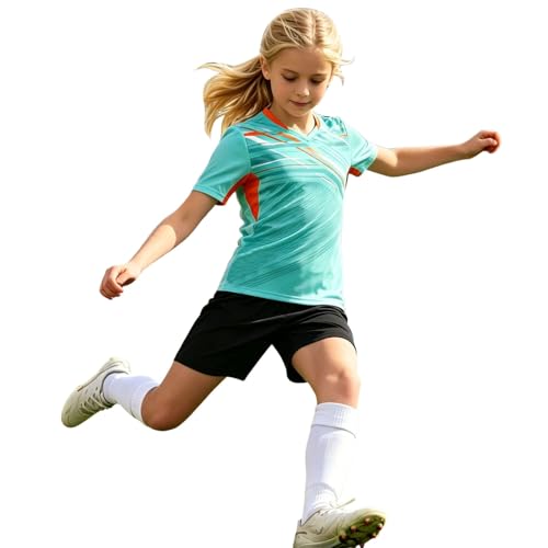 Maillot de foot garçon ensemble short tenue sport enfant respirante et légère