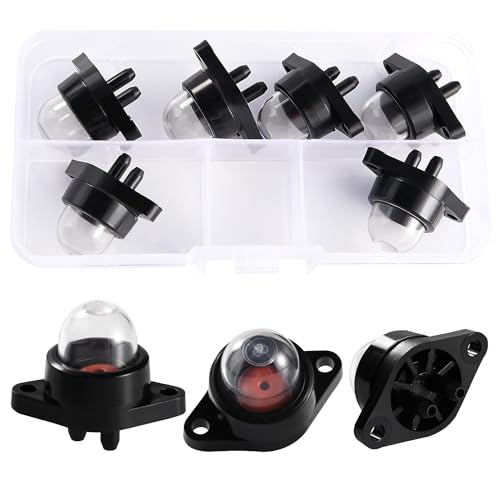VooGenzek 6 Stück Snap-in Primer Bulb Pump, Vergaser Primer Bulb Pump, Vergaser Primer Pumpe, Kompatibel mit Poulan 530071835 530047213 Gassäge