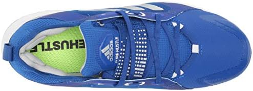 adidas Women's FV9040 Baseball Shoe, Royal Blue/Silver/White, 7.5 | Image 4