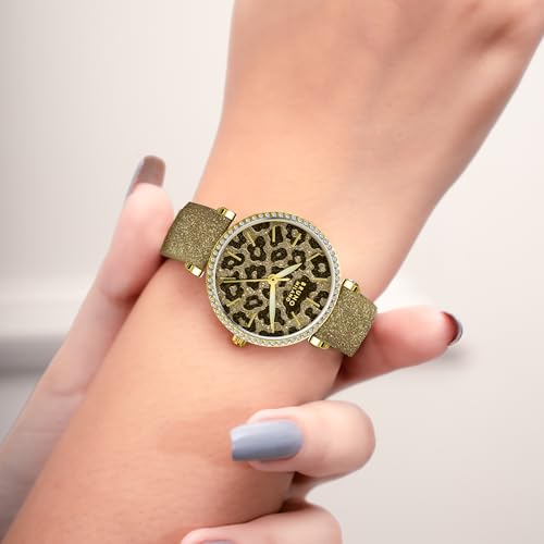 Image of BRUNO MILANO Fashion Forward Diamond Studded Bezel Watch with Added Sparkle for Women and Girls