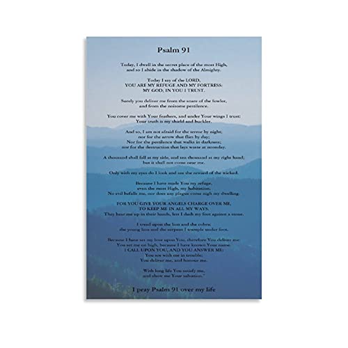 Aidemei Psalmen 91 Leinwand Wandkunst 60x40 cm