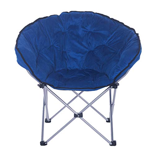 GOJOOASIS Foldable Moon Saucer Chair Club Seat for TV Living Room Dorm