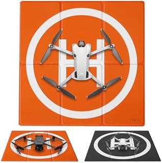 SYMIK LP500 Drone Landing Pad 20 inch (50cm) Double-Sided Waterproof (2x3 fold) Fast-Fold Helipad for DJI Mini 4/3 Pro,Mavic Mini 2,Mini SE,Air 3,Air 2S,Mavic Air 2,Mavic 2 Pro,Zoom,Mavic 3,Phantom
