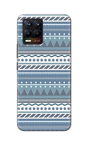 Image of Printed Hard Back Cover Case for Realme 8 4G | Realme 8 Pro 4G Back Cover (Seamless Geometric Tribal Pattern) -1803