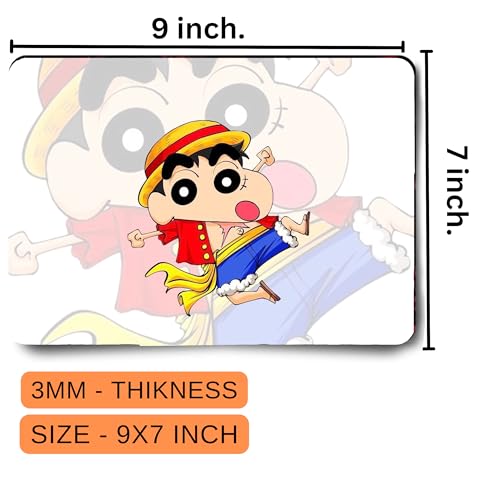 Image of Anime Gaming Mouse Pad, Non-Slip Rubber Base, Ultra-Low Friction High Durability, Waterproof Mouse Mat, Anti-Slip Base, Mousepad 7.5 inch X 9 inch (007)