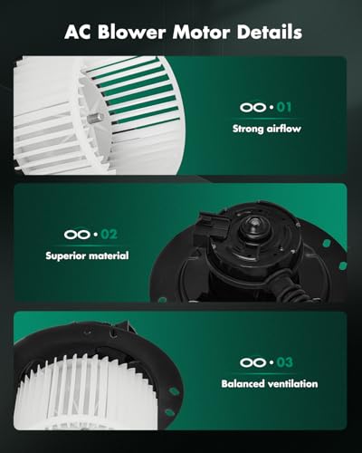 Image of SCITOO HVAC Heater Blower Motor Fit For Ford Model - For E-150 Econoline,For E-150 Econoline Club Wagon,For E-250 Econoline,For E-350 Econoline,For E-350 Econoline Club Wagon Replacement For # 700087