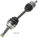 TRQ Front CV Axle Shaft Assembly Set Driver & Passenger Side Compatible with 2000-2006 Nissan Sentra