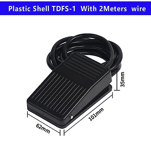 Commutateur de commande au pied SPDT TDFS-1 avec câble de 2m pour commande momentanée 10A - 2