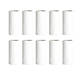 Wiederverwendbarer Fusselroller Set mit 12 Nachfüllrollen - Ökologischer Haarentferner mit Holzgriff, 60 Blätter/Rolle für Kleidung & Möbel