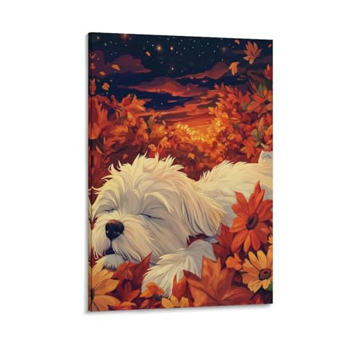 Terrier blanc des Highlands de l'Ouest tableau pour habiller un mur vide avec élégance