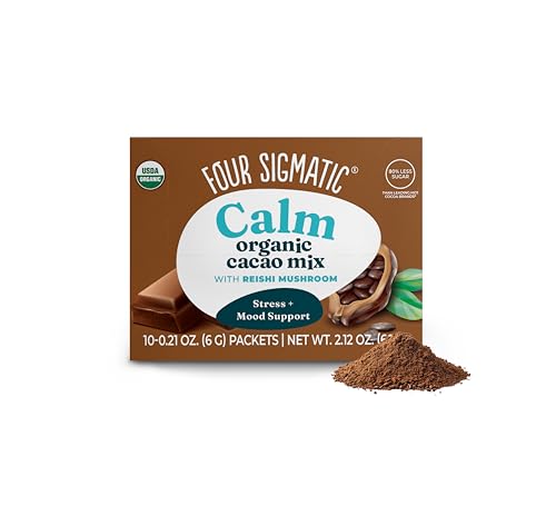 Four Sigmatic Calm Mushroom Cacao Mix | Organic Instant Cacao wit...