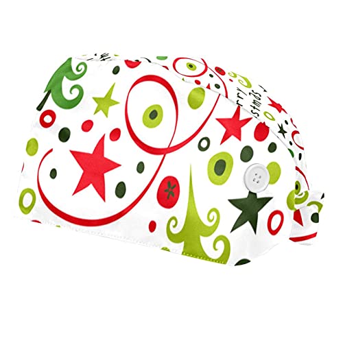Couvre-chef unisexe Joyeux Noël et chapeaux de travail réglables pour homme et femme