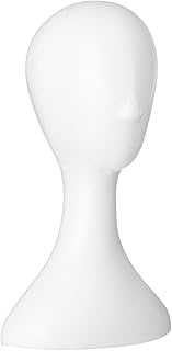 Foemey Peluca de plástico para mujer, color blanco