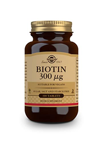 image for Solgar Biotin 300 mcg - 100 Tablets - Supports Healthy Skin, Nails & H