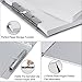 Sunnyclip Aluminum Clipboard with Storage (Letter Size), Metal Recycle Form Holder Portfolio Binder with Clip Inside Posse Box, for Office Business Medical Professionals Stationer